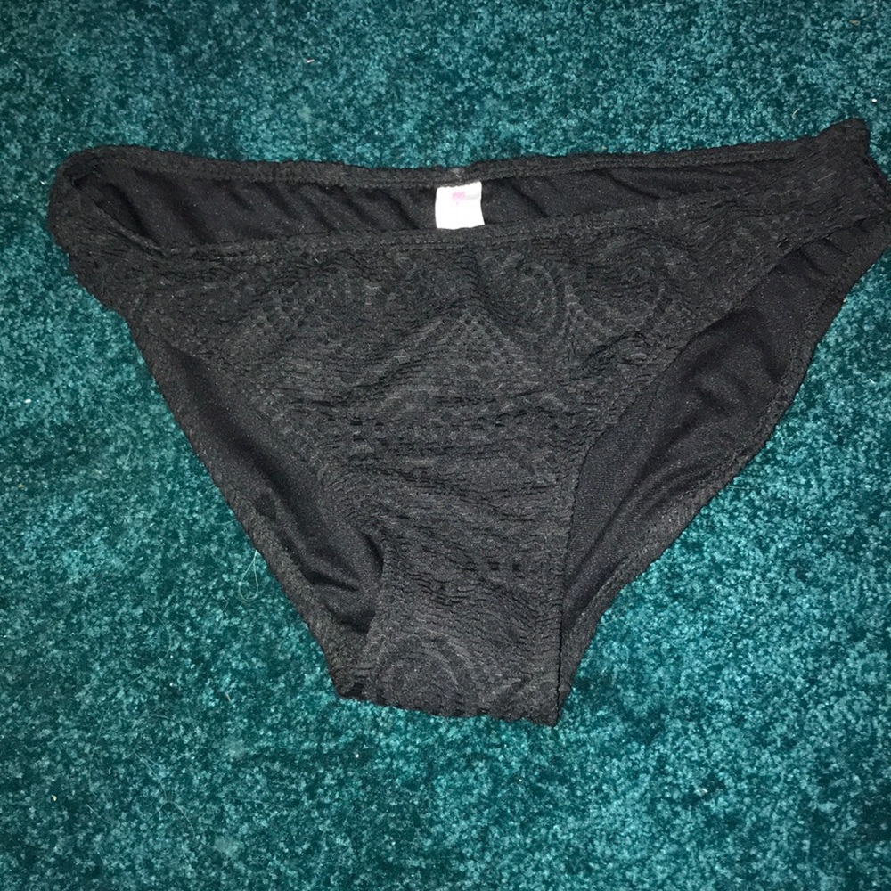 Large Black Bikini Bottoms